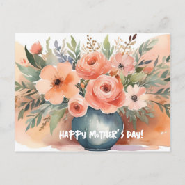 Cartão Postal De Festividades Feliz Dia das Mães!