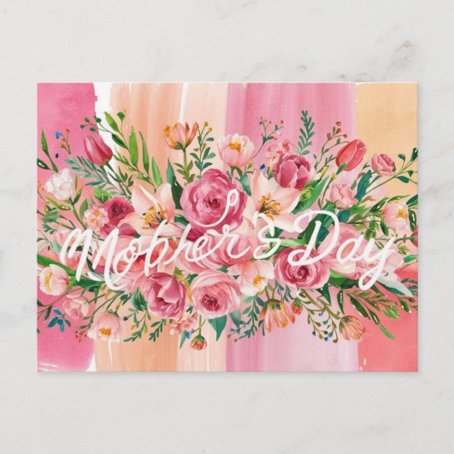 Cartão Postal De Festividades Feliz Dia das Mães! (Frente)