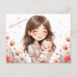 Cartão Postal De Festividades Feliz Dia das Mães!