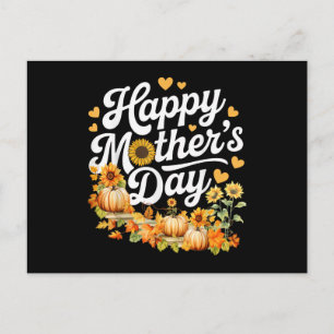 Cartão Postal De Festividades Feliz Dia das Mães Engraçado Floral Fofo para Mulh