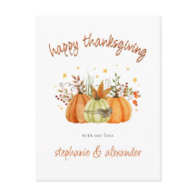 Feliz Dia de Ação de Graças do Moderno Pumpkins