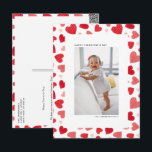 Cartão Postal De Festividades Feliz dia de os namorados de Fotografias do Red Wa<br><div class="desc">Tornar este Dia de os namorados inesquecível com um toque personalizado! Nossa placa personalizável de Dia de os namorados fotográfico apresenta um delicado padrão de cores aquáticas. Quer estejas a celebrar amor, amizade, ou momentos especiais com alguém querido, esta carta permite-te carregar a tua própria fotografia para a tornar exclusivamente...</div>