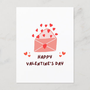Cartão Postal De Festividades Feliz dia de os namorados - Imagens de Amor do Cor