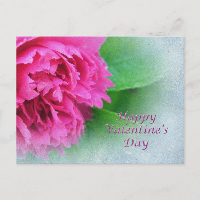 Cartão Postal De Festividades feliz dia de os namorados rosa (Frente)