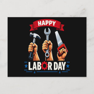 Cartão Postal De Festividades Feliz Dia do Trabalho