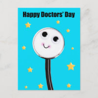 Feliz Dia dos Médicos Estetoscópio Bonito Com Estr
