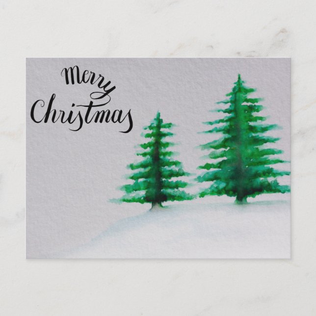 Cartão Postal De Festividades Feliz e água de Natal abençoada Natal (Frente)