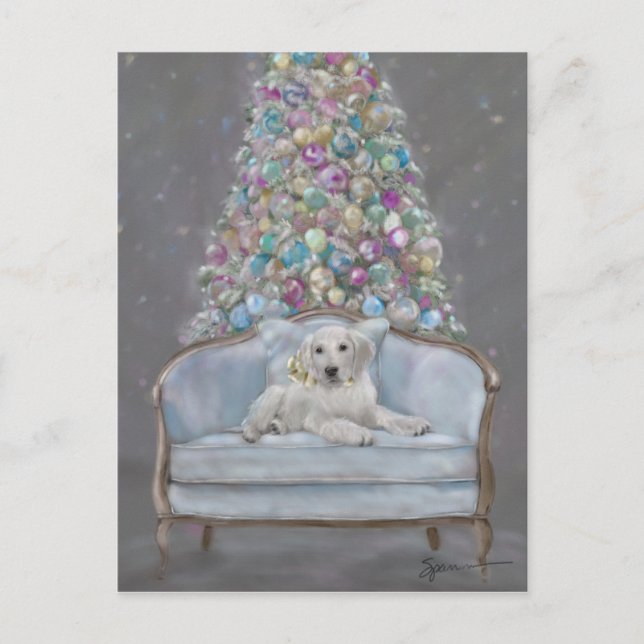 Cartão Postal De Festividades Feliz e Brilho (Frente)