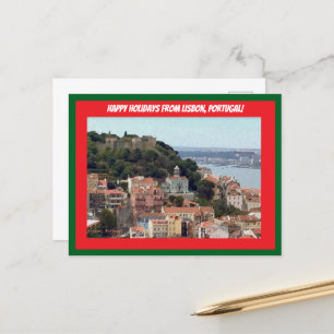 Cartão Postal De Festividades Feliz feriado de Lisboa, Portugal!