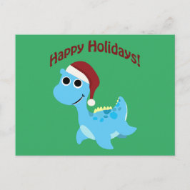 Cartão Postal De Festividades Feliz Feriados! Cute Nessie