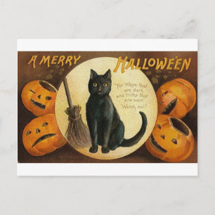Cartão Postal De Festividades Feliz Halloween