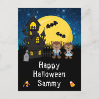 Feliz Halloween Werewolf Blue