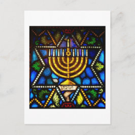 CARTÃO POSTAL DE FESTIVIDADES FELIZ HANUKKAH