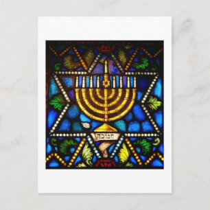 CARTÃO POSTAL DE FESTIVIDADES FELIZ HANUKKAH