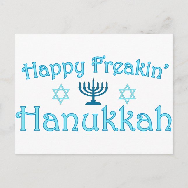 Cartão Postal De Festividades feliz hanukkah (Frente)
