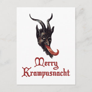 Cartão Postal De Festividades Feliz Krampusnacht