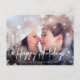 Cartão Postal De Festividades Feliz Magic | Foto de Sobreposição em Floco de Nev (Frente)