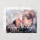 Cartão Postal De Festividades Feliz Magic | Foto de Sobreposição em Floco de Nev (Frente/Verso)