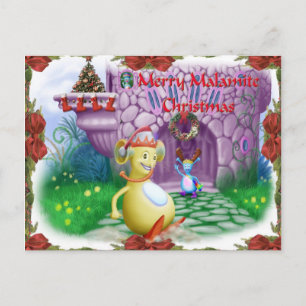 Cartão Postal De Festividades Feliz Malamite Natal!