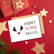 Feliz Mínima Sober Christmas, Sober Support Xmas