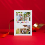 Cartão Postal De Festividades Feliz moderna e cor brilhante 3 Foto<br><div class="desc">Todos nós amamos tradições de feriado, e que melhor maneira de celebrar do que com nosso Cartão-postal de Natal de Foto de Feliz Moderna e Brilhante! Este inesquecível cartão postal apresenta feliz e brilho escrito em retrorreflectografia colorida, criando uma estética divertida e moderna. Com ele, você pode personalizar suas 3...</div>