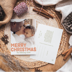 Cartão Postal De Festividades Feliz Moderna Negrito Ano em Revisão 3 Foto Vertic