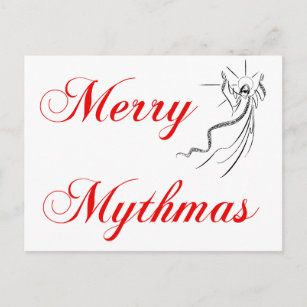Cartão Postal De Festividades Feliz Mythmas
