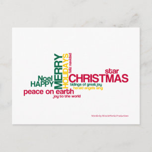Cartão Postal De Festividades Feliz Natal