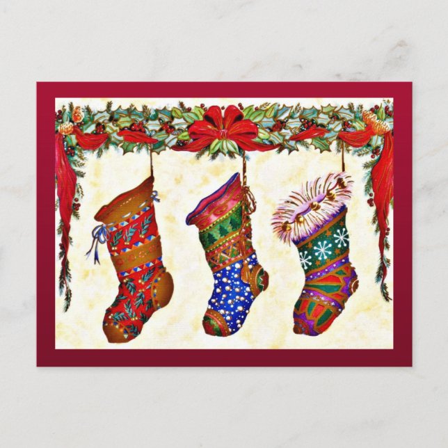 Cartão Postal De Festividades Feliz Natal (Frente)