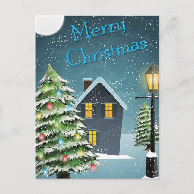 Cartão Postal De Festividades Feliz Natal (Frente)