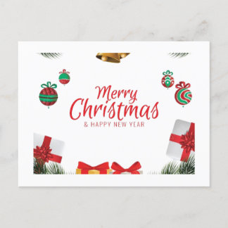 Cartão Postal De Festividades Feliz Natal