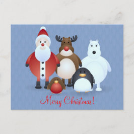 Cartão Postal De Festividades Feliz Natal