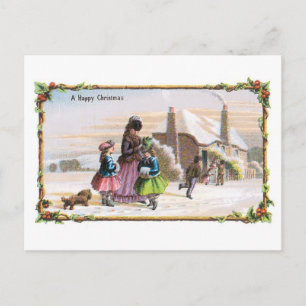 Cartão Postal De Festividades Feliz Natal