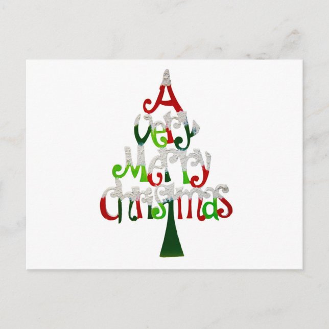 Cartão Postal De Festividades Feliz Natal (Frente)