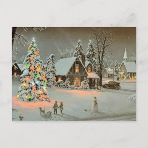 Cartão Postal De Festividades Feliz Natal