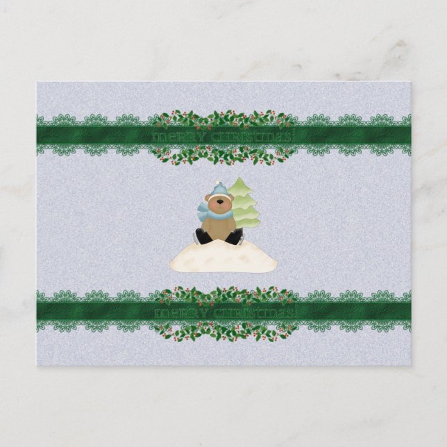 Cartão Postal De Festividades Feliz Natal (Frente)