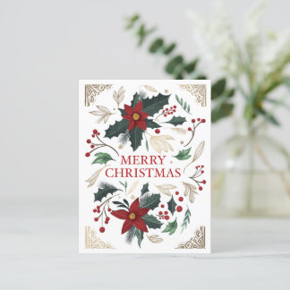 Cartão Postal De Festividades Feliz Natal