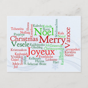 Cartão Postal De Festividades Feliz Natal