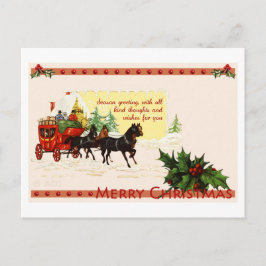 Cartão Postal De Festividades Feliz Natal