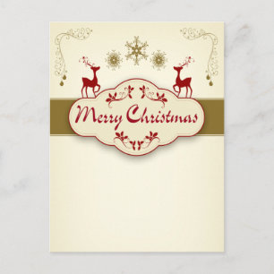 Cartão Postal De Festividades Feliz Natal