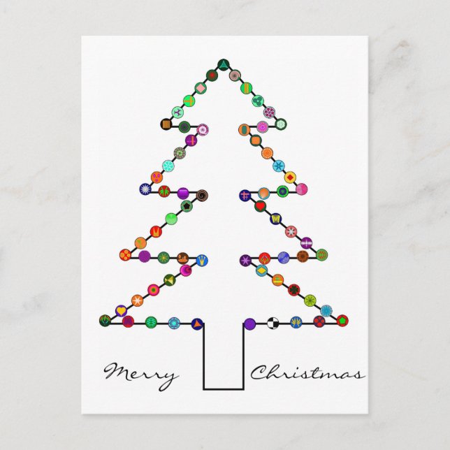 Cartão Postal De Festividades Feliz Natal (Frente)