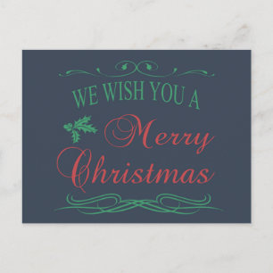 Cartão Postal De Festividades Feliz Natal