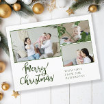Cartão Postal De Festividades Feliz Natal! 3- Foto<br><div class="desc">Feliz Natal! Cartão postal de 3 fotos,  específico do cliente.</div>