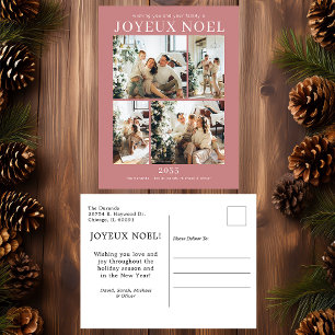 Cartão Postal De Festividades Feliz Natal 4 Fotos