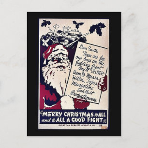 Cartão Postal De Festividades Feliz Natal a tudo