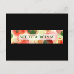 Cartão Postal De Festividades feliz natal (bokeh)