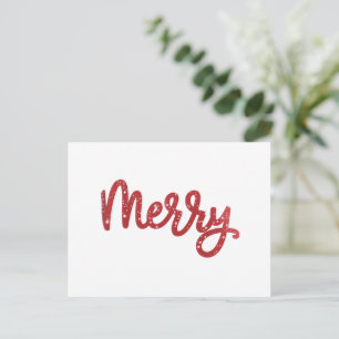 Cartão Postal De Festividades Feliz Natal Brilho Feriado 