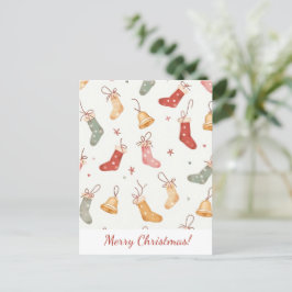 Cartão Postal De Festividades Feliz Natal! Cartão de Natal.