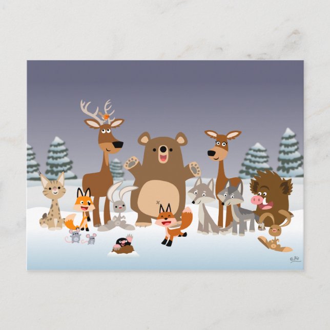 Cartão Postal De Festividades Feliz Natal! Cartaz (Frente)