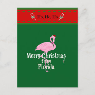 Cartão Postal De Festividades Feliz Natal da Flórida